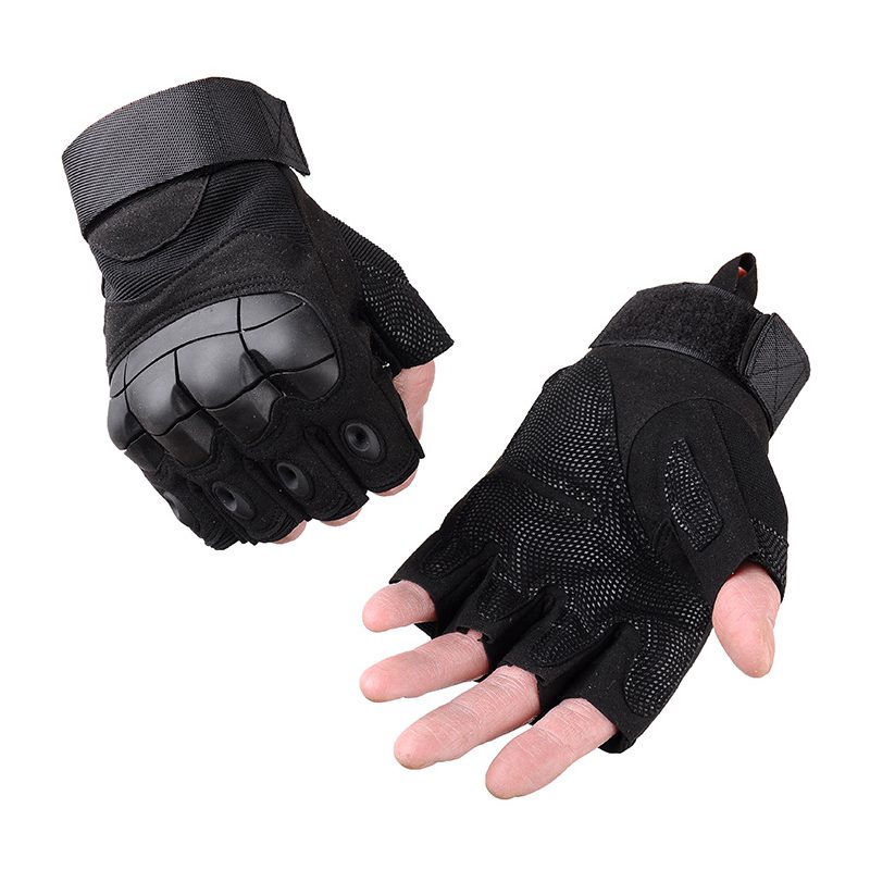 Outdoor Tactical Army Fingerless Gloves Hard Knuckle Paintball Airsoft Hunting Combat Riding Hiking Military Half Finger Gloves