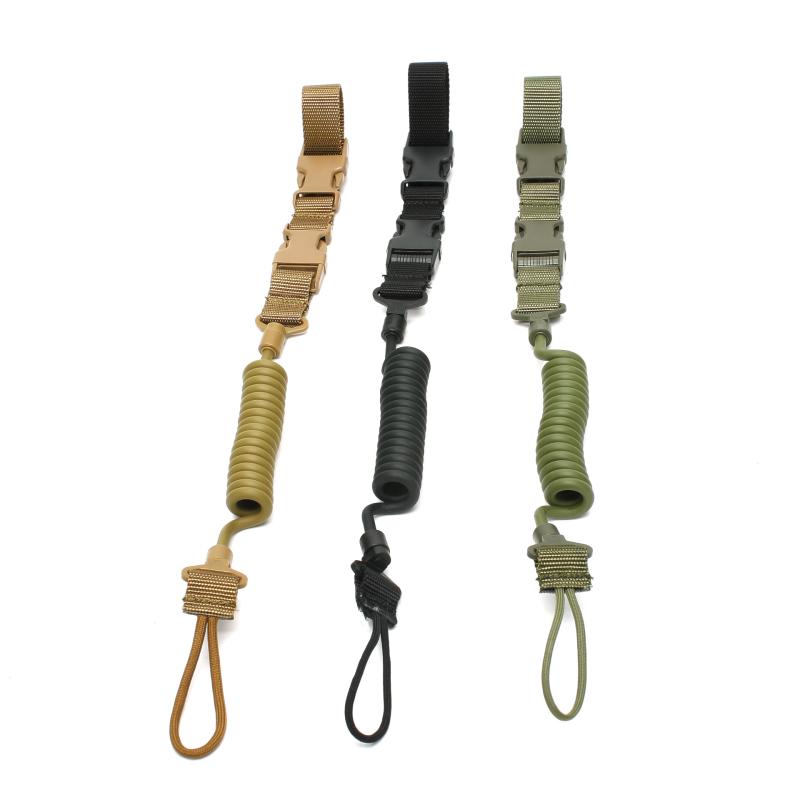 Tactical Two Point Gun Rope Spring Strap Outdoor Anti-lost Airsoft Paintball Shooting Army Military Gun Rope Hunting Accessories
