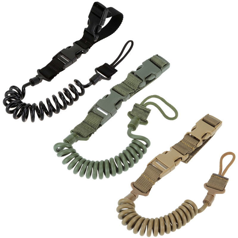 Tactical Two Point Gun Rope Spring Strap Outdoor Anti-lost Airsoft Paintball Shooting Army Military Gun Rope Hunting Accessories