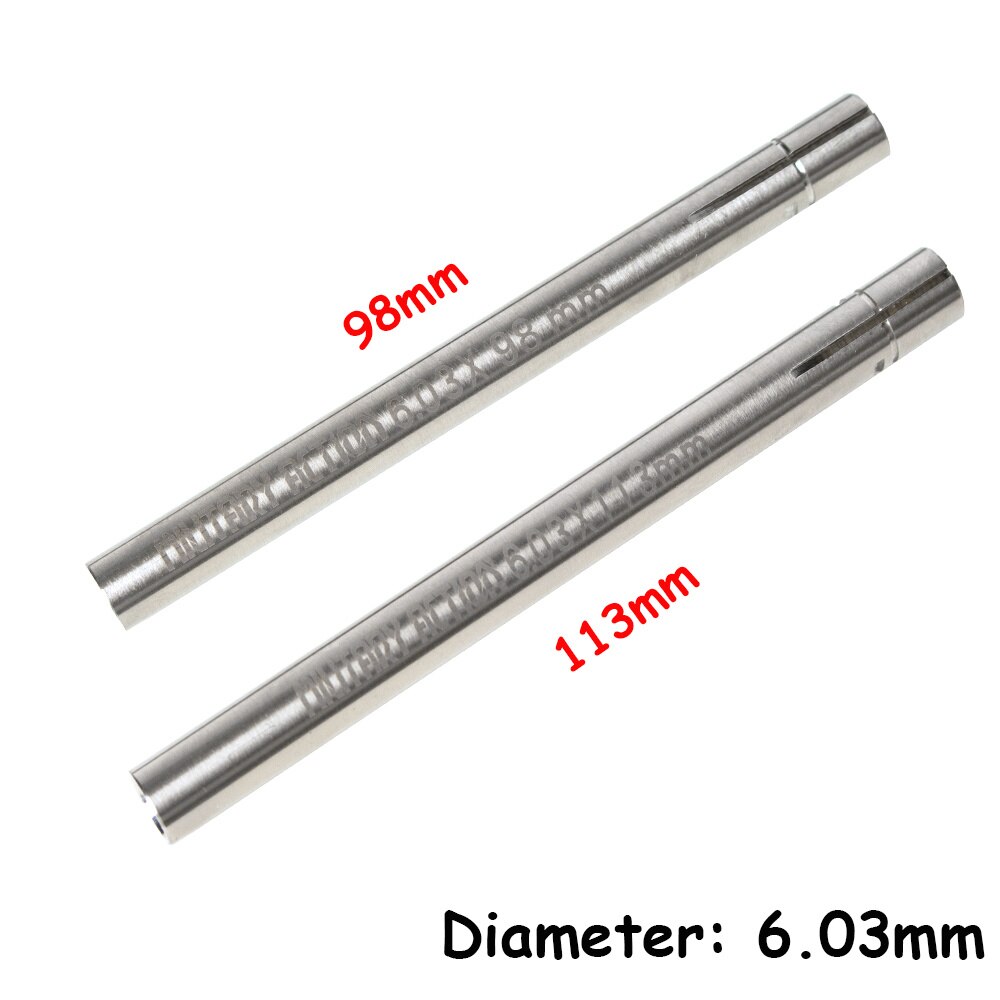 CNC Stainless Steel Precision GBB Inner Barrel 6.01mm 6.03mm 98mm 113mm Wide Bore Airsoft Paintabll Accessories