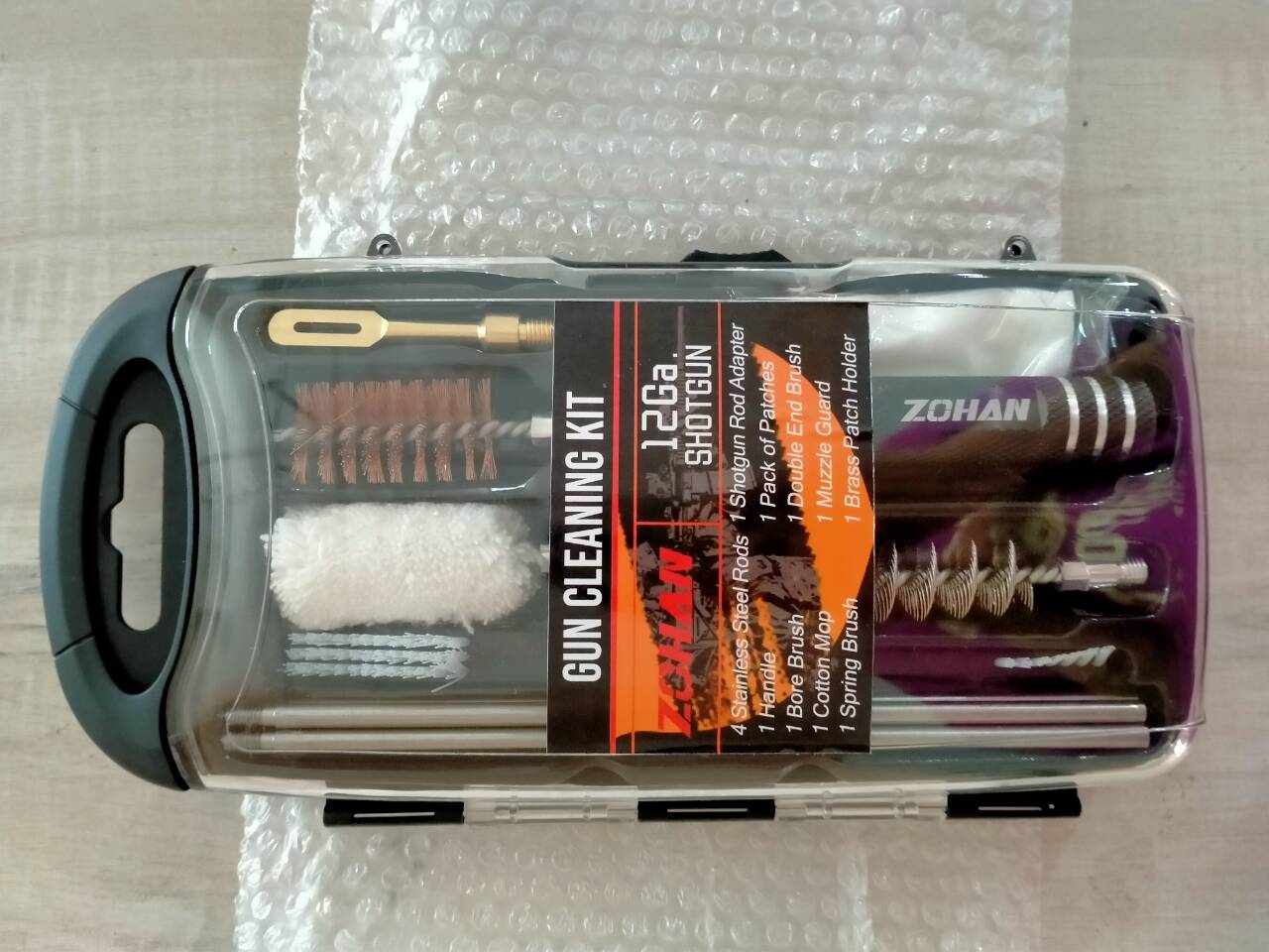 ZOHAN Gun Cleaning Kit Universal Gun Brush Tool for 12 Gauge Shotgun Cleaning Kit Gun Barrel Cleaner Portable Assembly Hunting