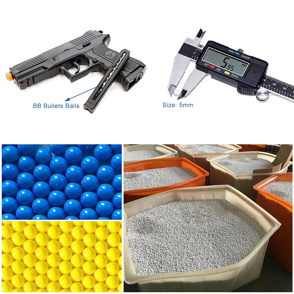 1000Pcs/Lot Airsoft BB Balls Quick Speedloader Combat Magazine Tactical Airsoft Gun High Quatity BB Balls for Shooting Hunting