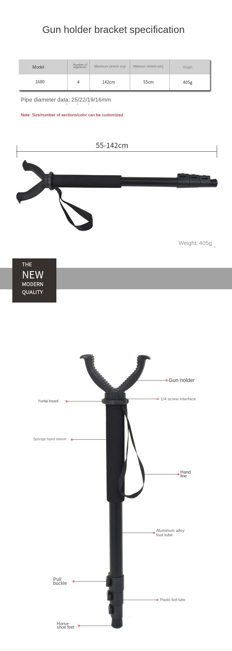 Outdoor Tactical Portable Gun Holder Tripod Rack Bracket Aluminum Alloy Telescopic Rifle Bipod Shooting Hunting Gun Equipment Outdoor Tactical Portable Gun Holder Tripod Rack Bracket Aluminum Alloy Telescopic Rifle Bipod Shooting Hunting Gun Equipment