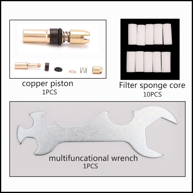 Air Pump Accessories Kits High Pressure Pump Replacement Set Spare Parts Fix Box Copper Piston Wrench Bleeder Screw 37pcs/set