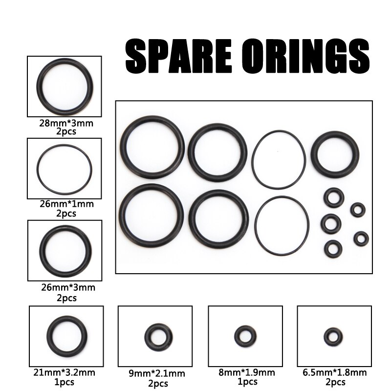 Air Pump Accessories Kits High Pressure Pump Replacement Set Spare Parts Fix Box Copper Piston Wrench Bleeder Screw 37pcs/set