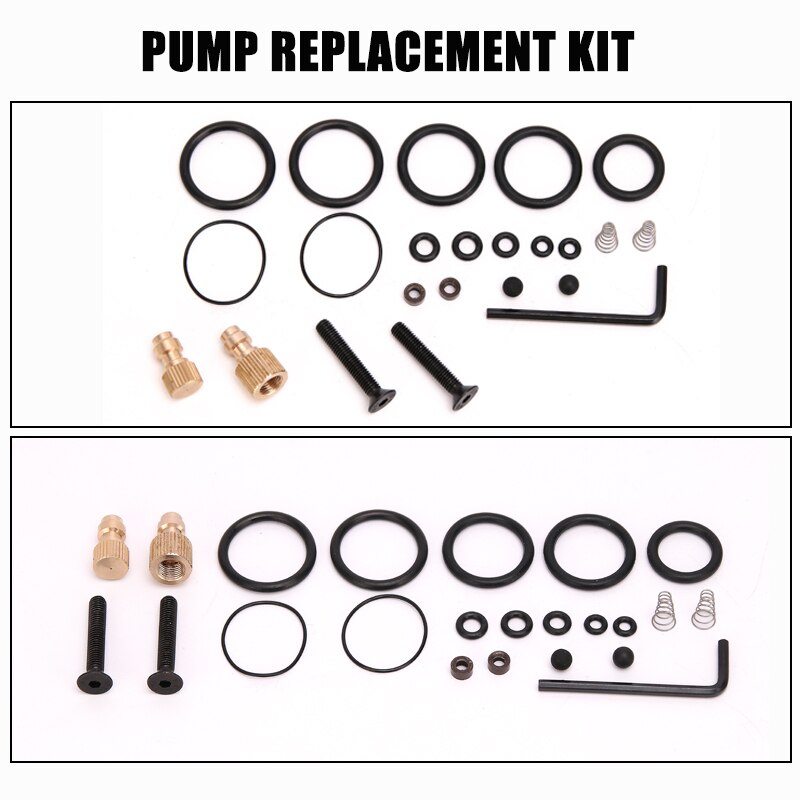 Air Pump Accessories Kits High Pressure Pump Replacement Set Spare Parts Fix Box Copper Piston Wrench Bleeder Screw 37pcs/set