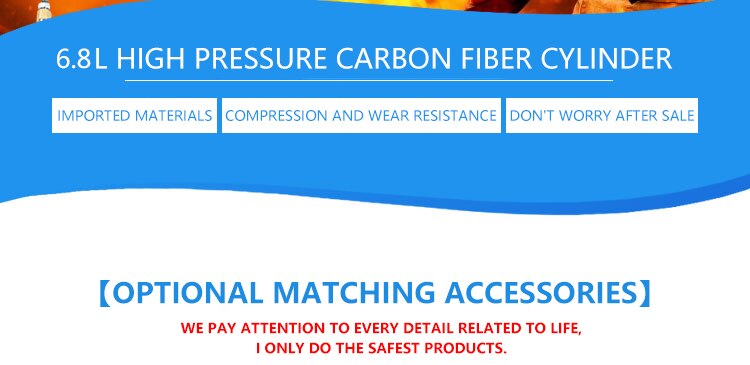 Acecare Scuba Diving Cylinder Carbon Fiber Tank Pcp Paintball 6.8L 300Bar/4500Psi CE Air Tank Airforce Condor Oxygen Gun Acecare Scuba Diving Cylinder Carbon Fiber Tank Pcp Paintball 6.8L 300Bar/4500Psi CE Air Tank Airforce Condor Oxygen Gun