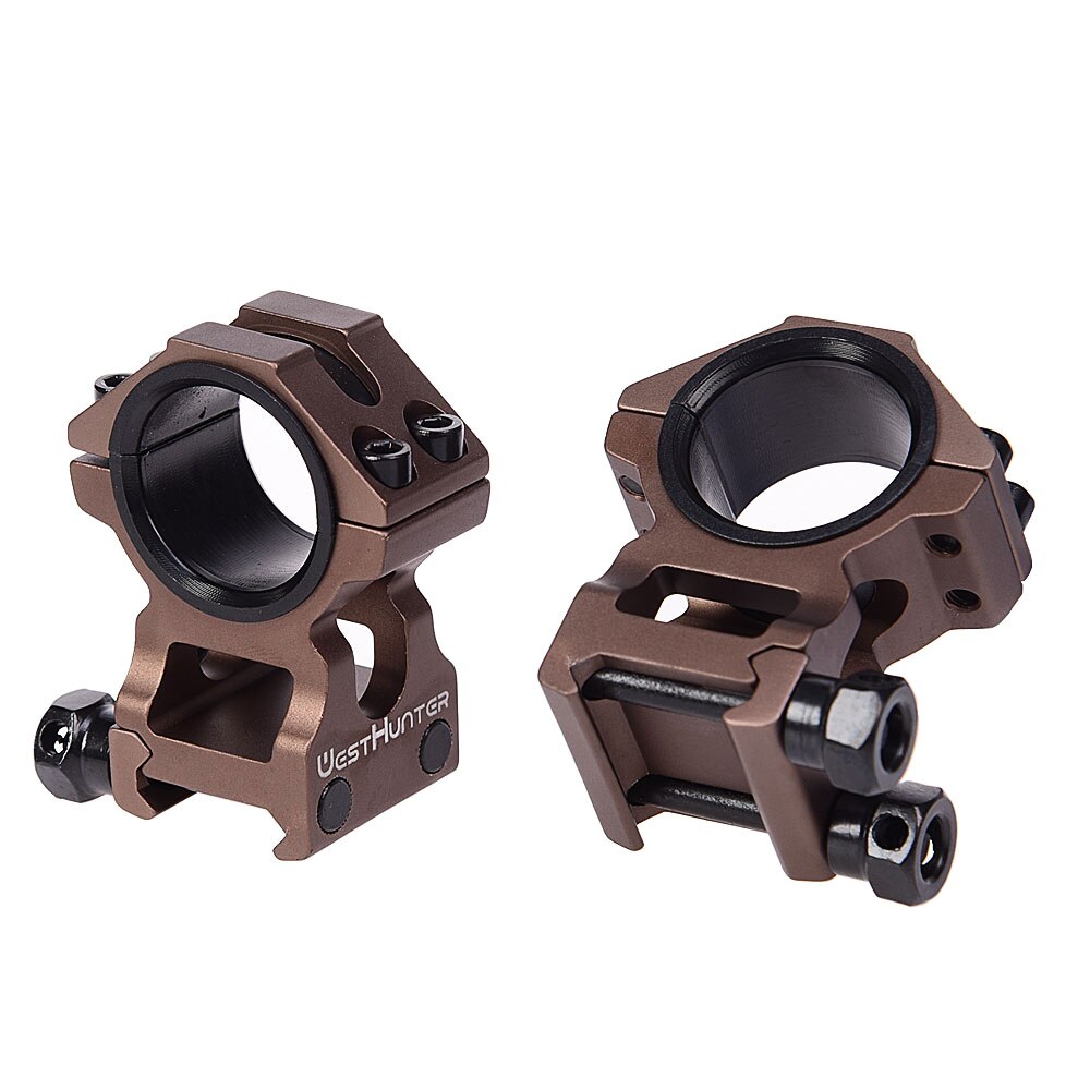 WESTHUNTER Universal Tactical Rifle Scope Mounts 25.4MM/30MM Dual Rings Full CNC Process Picatinny 20mm Optical Sights Mounts
