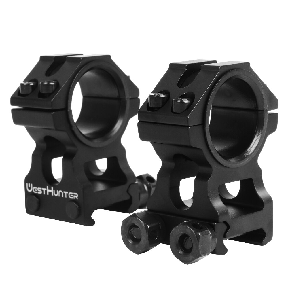 WESTHUNTER Universal Tactical Rifle Scope Mounts 25.4MM/30MM Dual Rings Full CNC Process Picatinny 20mm Optical Sights Mounts