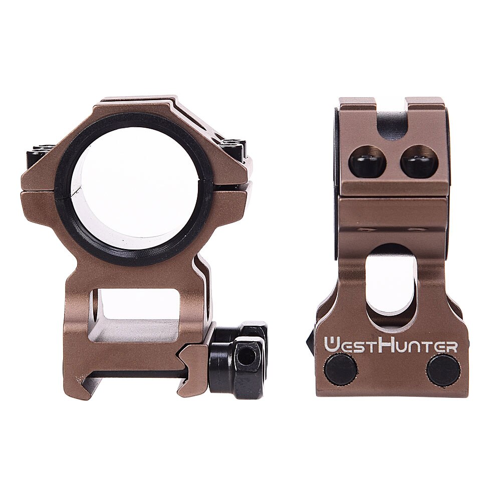 WESTHUNTER Universal Tactical Rifle Scope Mounts 25.4MM/30MM Dual Rings Full CNC Process Picatinny 20mm Optical Sights Mounts