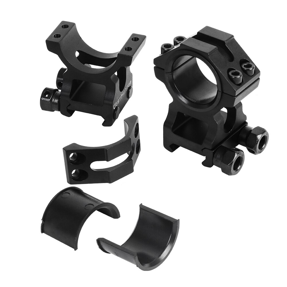 WESTHUNTER Universal Tactical Rifle Scope Mounts 25.4MM/30MM Dual Rings Full CNC Process Picatinny 20mm Optical Sights Mounts