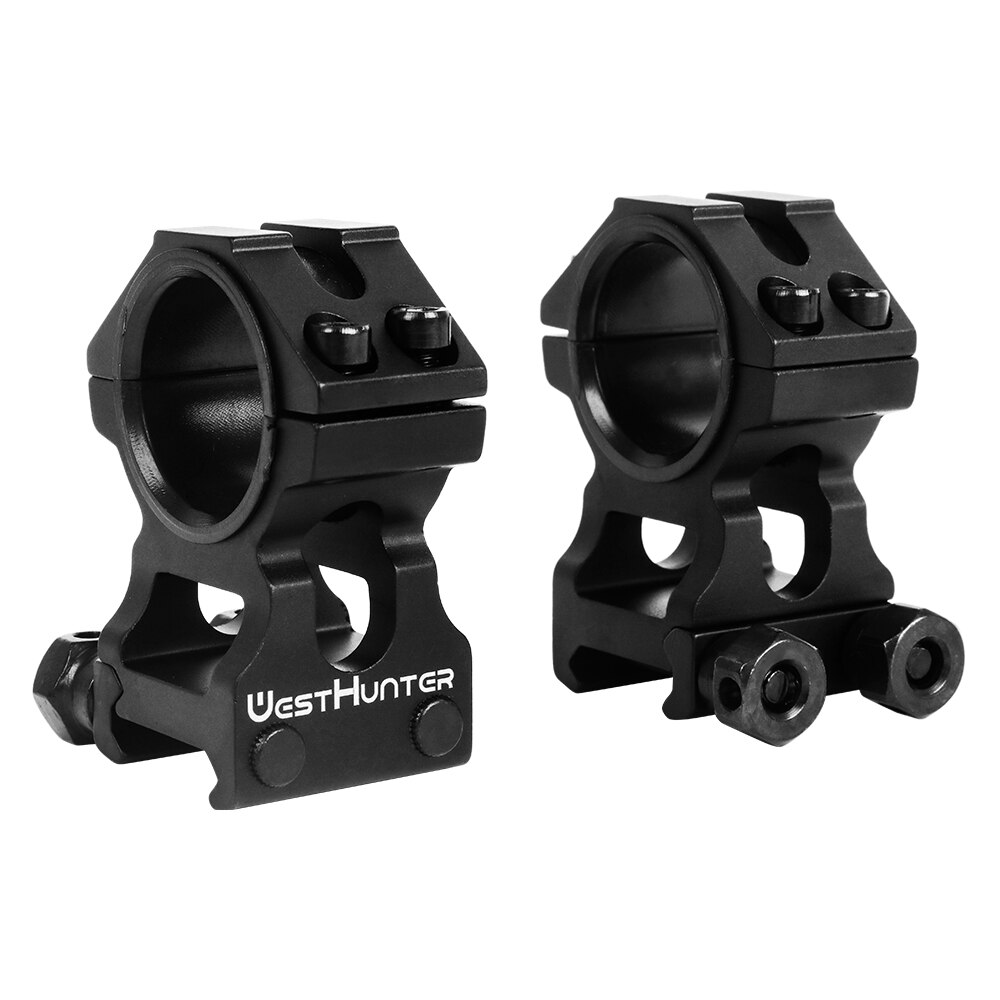 WESTHUNTER Universal Tactical Rifle Scope Mounts 25.4MM/30MM Dual Rings Full CNC Process Picatinny 20mm Optical Sights Mounts