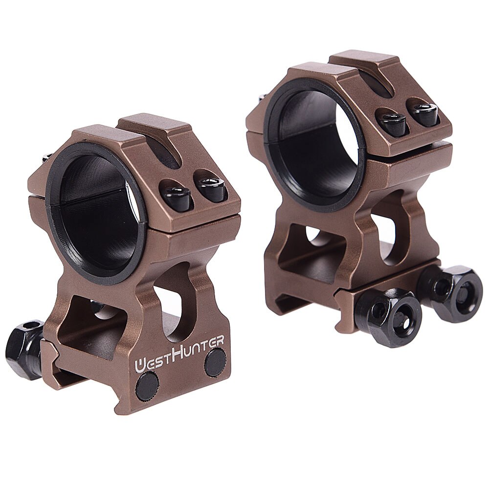 WESTHUNTER Universal Tactical Rifle Scope Mounts 25.4MM/30MM Dual Rings Full CNC Process Picatinny 20mm Optical Sights Mounts