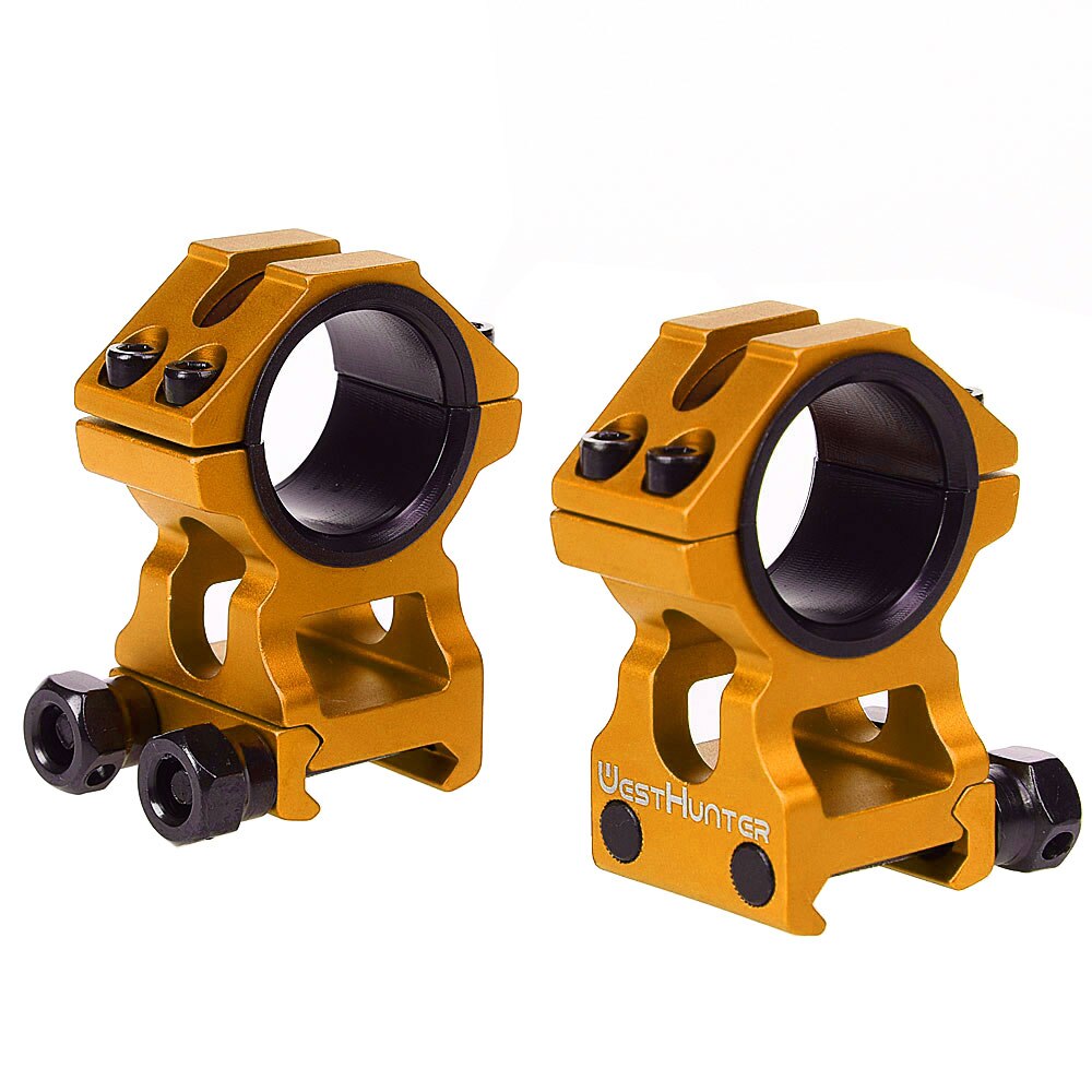 WESTHUNTER Universal Tactical Rifle Scope Mounts 25.4MM/30MM Dual Rings Full CNC Process Picatinny 20mm Optical Sights Mounts