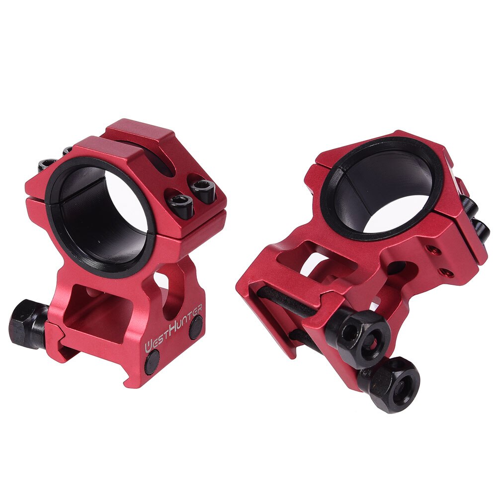 WESTHUNTER Universal Tactical Rifle Scope Mounts 25.4MM/30MM Dual Rings Full CNC Process Picatinny 20mm Optical Sights Mounts