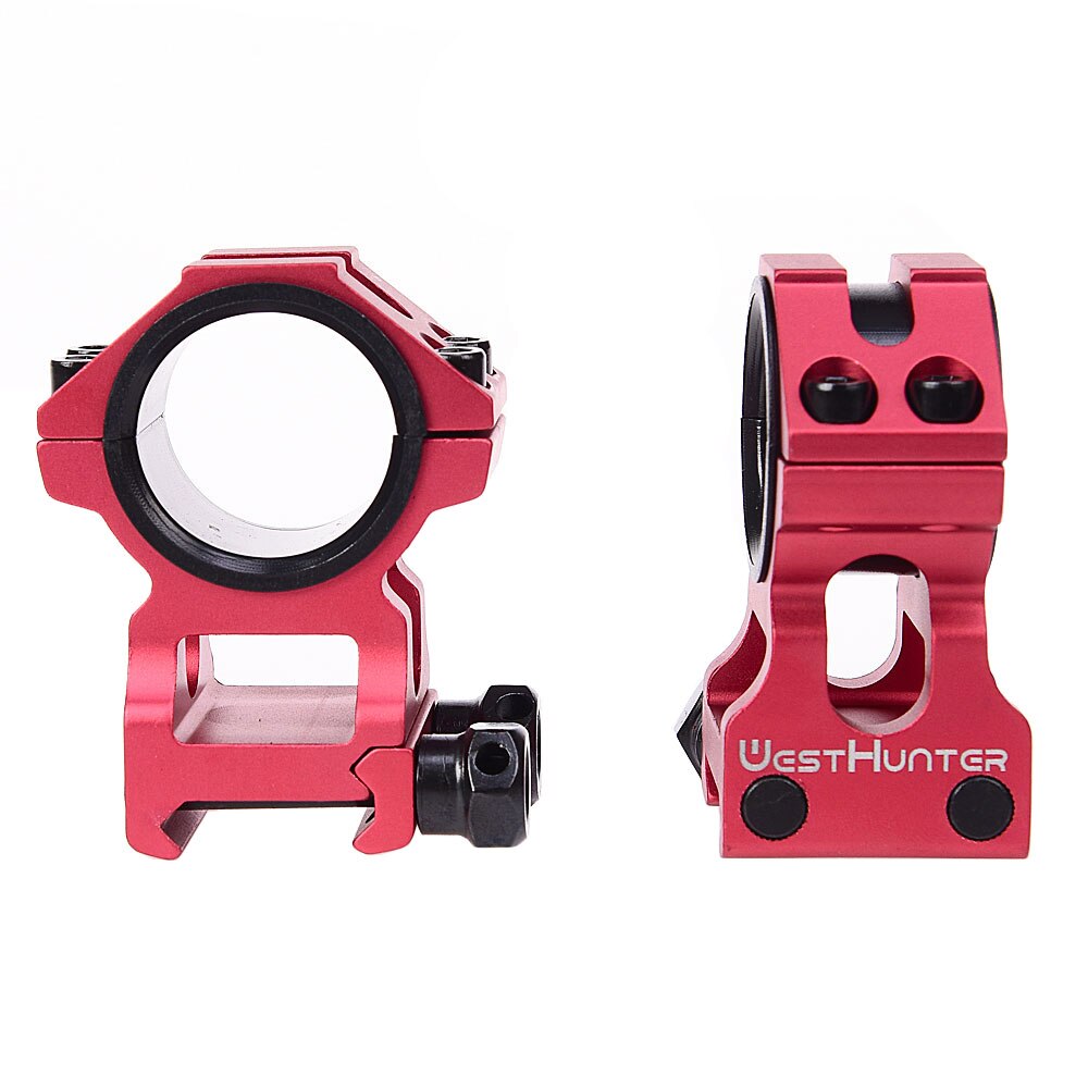 WESTHUNTER Universal Tactical Rifle Scope Mounts 25.4MM/30MM Dual Rings Full CNC Process Picatinny 20mm Optical Sights Mounts