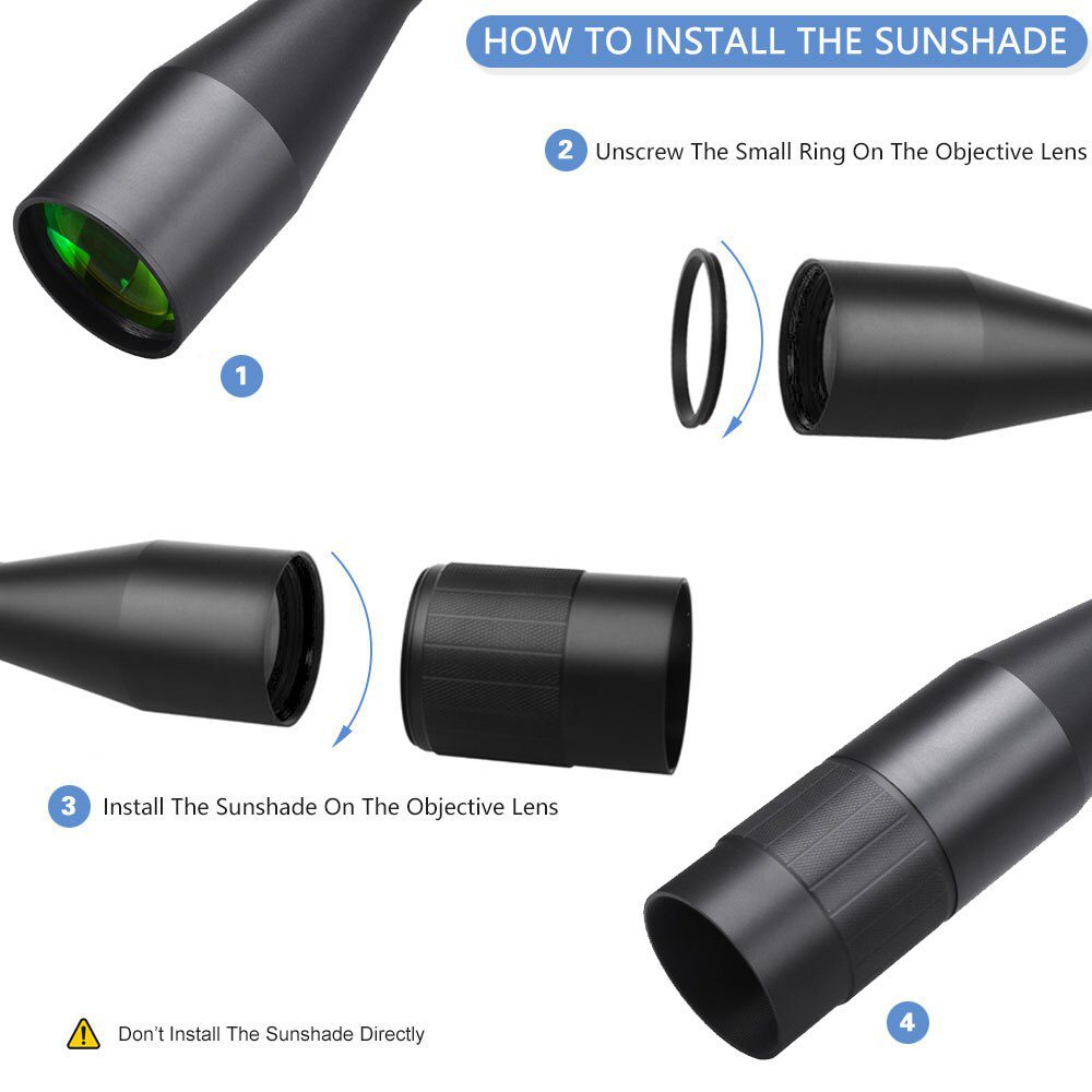 WESTHUNTER WHI 6-24X50 SFIR FFP Scope First Focal Plane Tactical Riflescope Big Parallax Wheel R&G Illuminated Lock Reset Sights