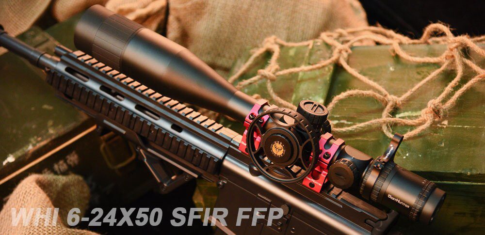 WESTHUNTER WHI 6-24X50 SFIR FFP Scope First Focal Plane Tactical Riflescope Big Parallax Wheel R&G Illuminated Lock Reset Sights