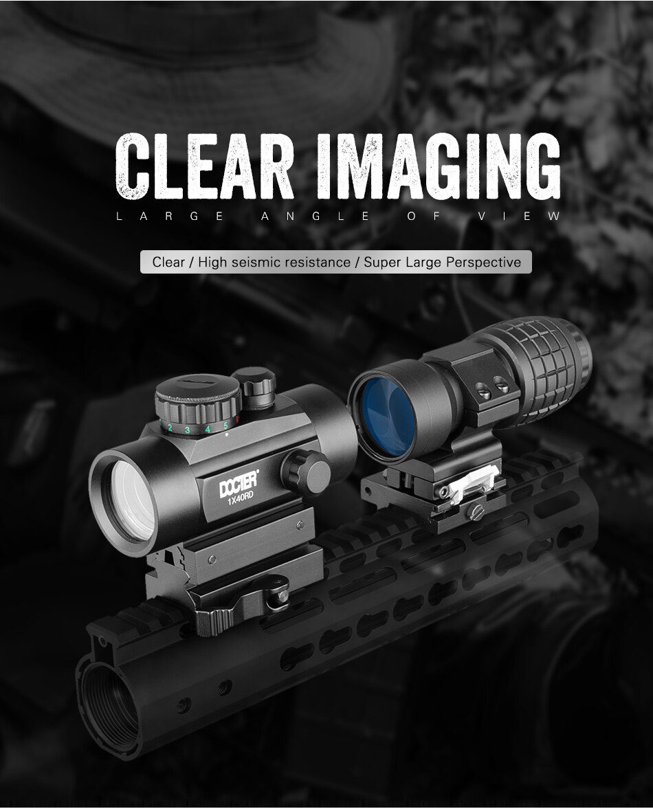 3x Magnifier Holographic 1x40RD Sight Riflescope PCP Mart