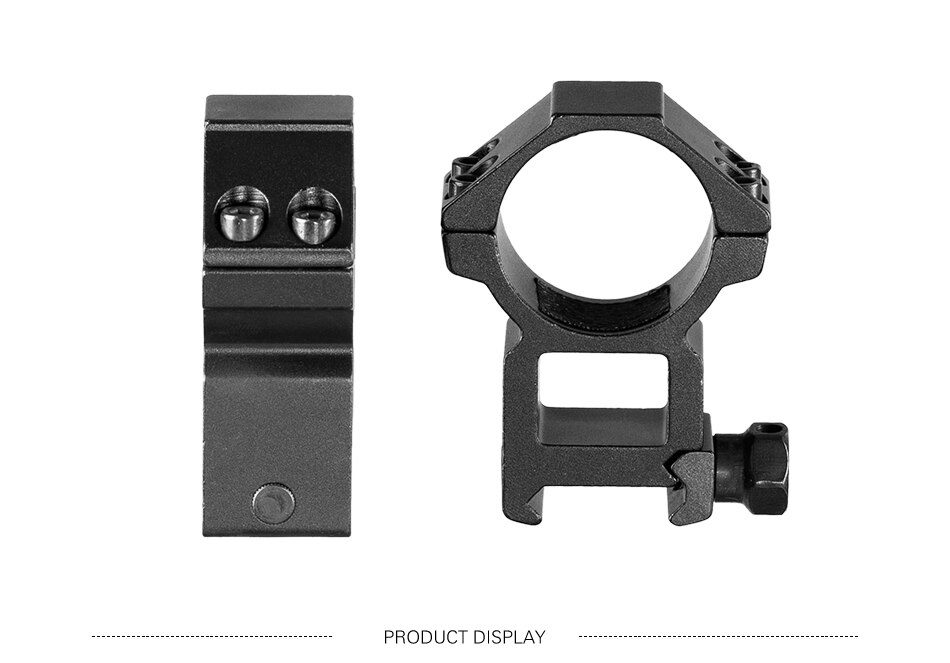 2pcs Rifle Tactical High Profile 30mm Scope Rings 20mm Dovetail Rail Mount