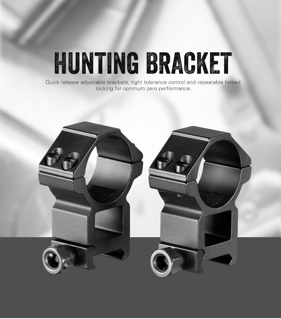 2pcs Rifle Tactical High Profile 30mm Scope Rings 20mm Dovetail Rail Mount