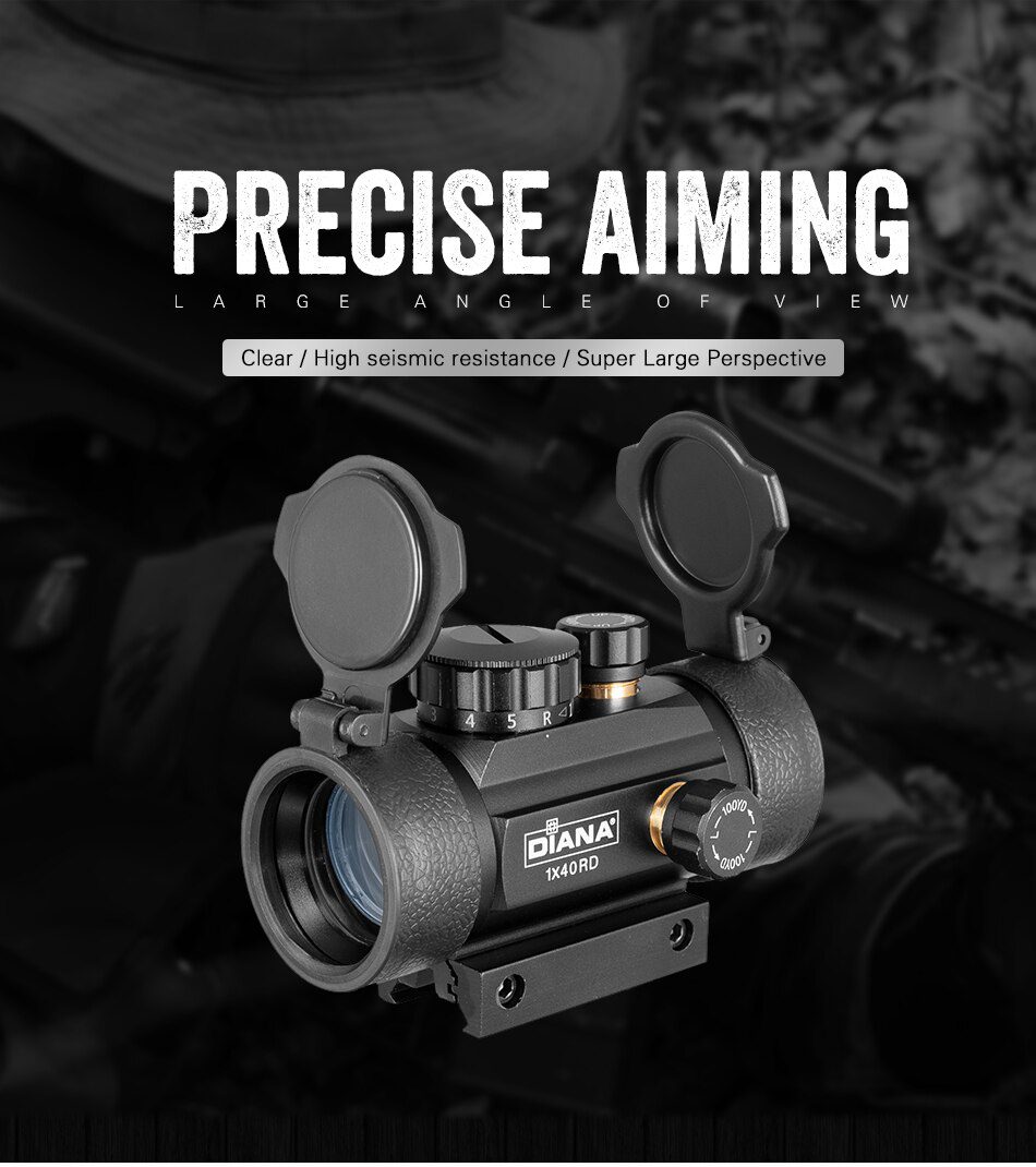 DIANA 3X44 Green Red Dot Sight 2X40 Red Dot 3X42 Tactical Optics Riflescope Fit 11/20mm Rail 1X40 Rifle Sight for Hunting