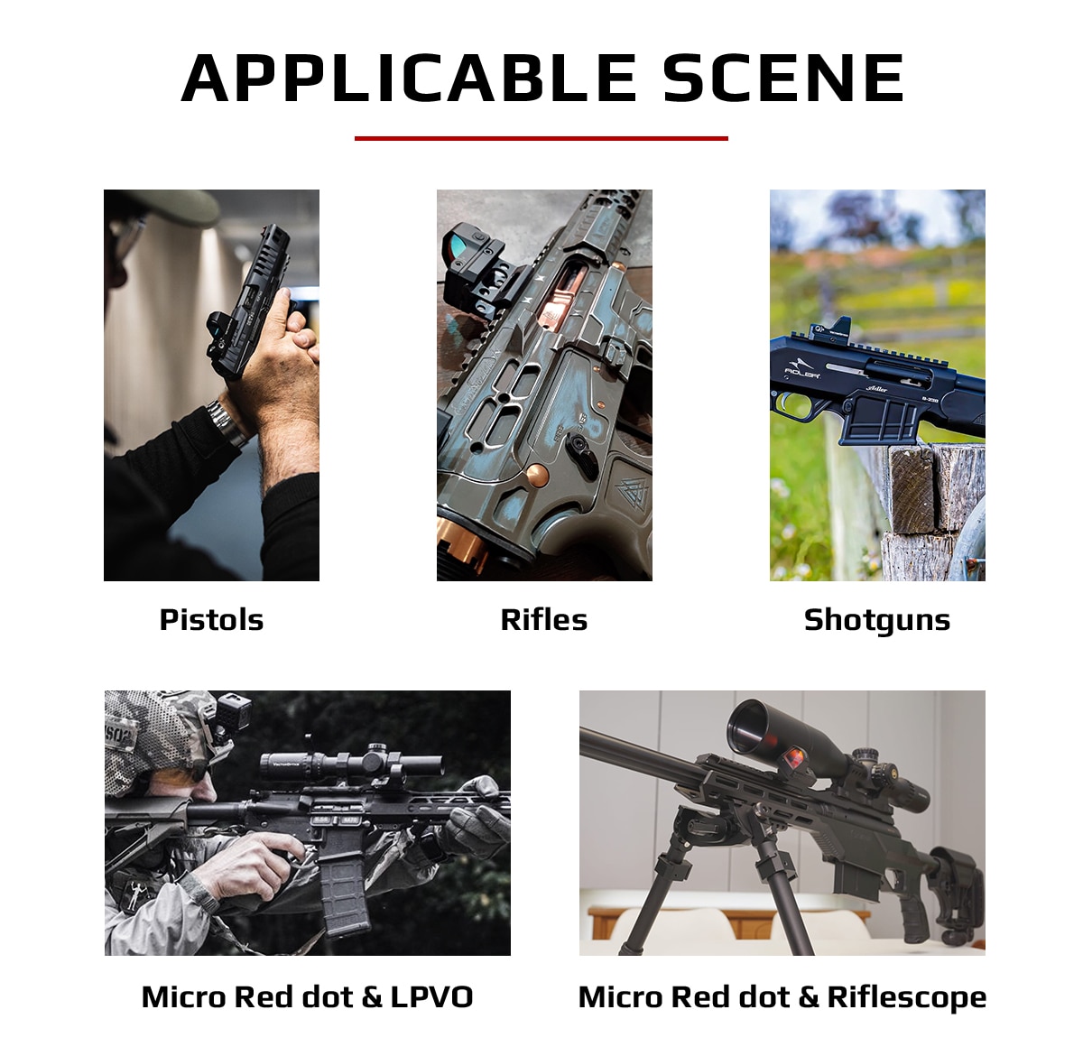 Vector Optics Frenzy 1x17x24 Red Dot Scope Pistol Handgun Sight IPX6 Water Proof Fit 21mm Picatinny GLOCK 17 19 9mm AR15 M4 AK