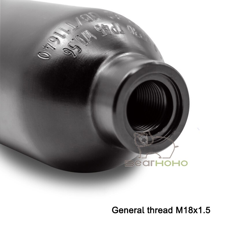 0.25/0.35L/0.42L/0.5L Aviation Al Alloy Gas Cylinder 30MPA High Pressure Air Cylinder Aquarium CO2 Tank Thread M18*1.5
