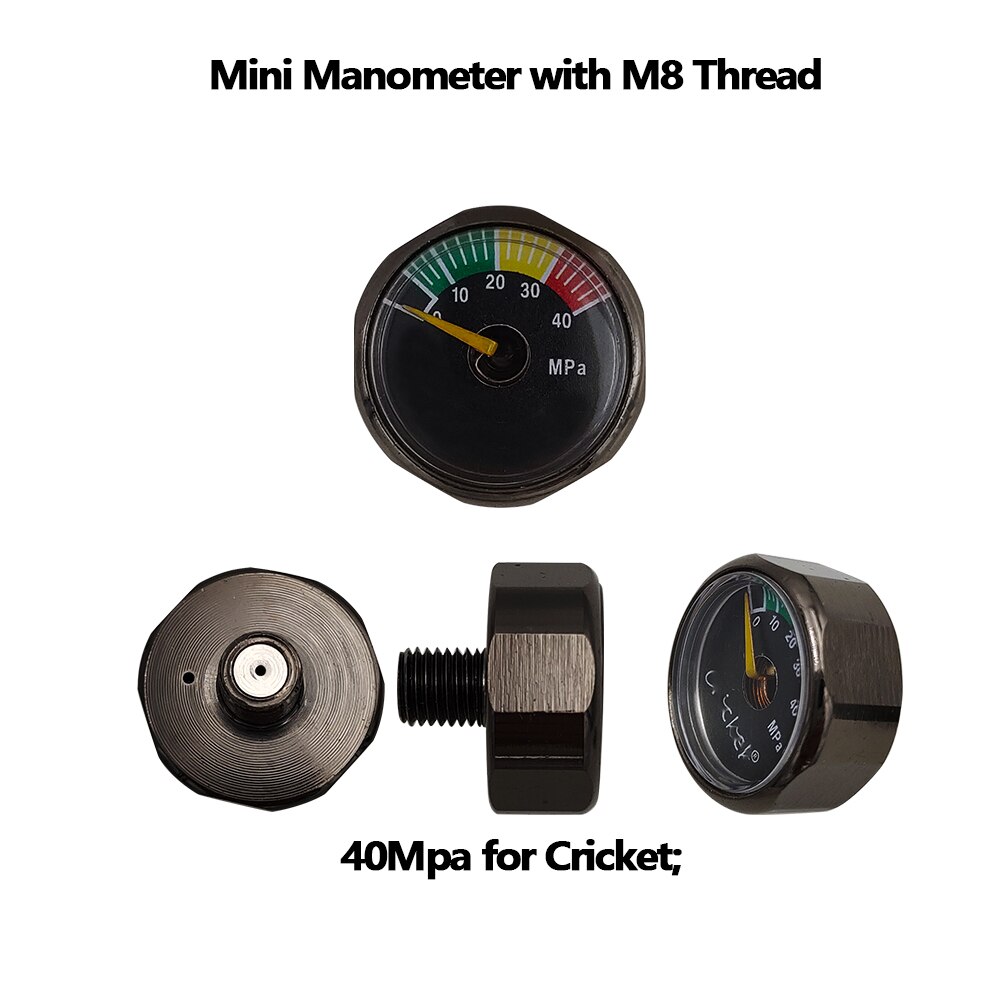 Airsoft Mini Micro M8 30Mpa/40Mpa For Cricket,0-6000PSI Dial Pressure Air Gauge Manometre Manometer High Pressure 25mm Diameter Airsoft Mini Micro M8 30Mpa/40Mpa For Cricket,0-6000PSI Dial Pressure Air Gauge Manometre Manometer High Pressure 25mm Diameter