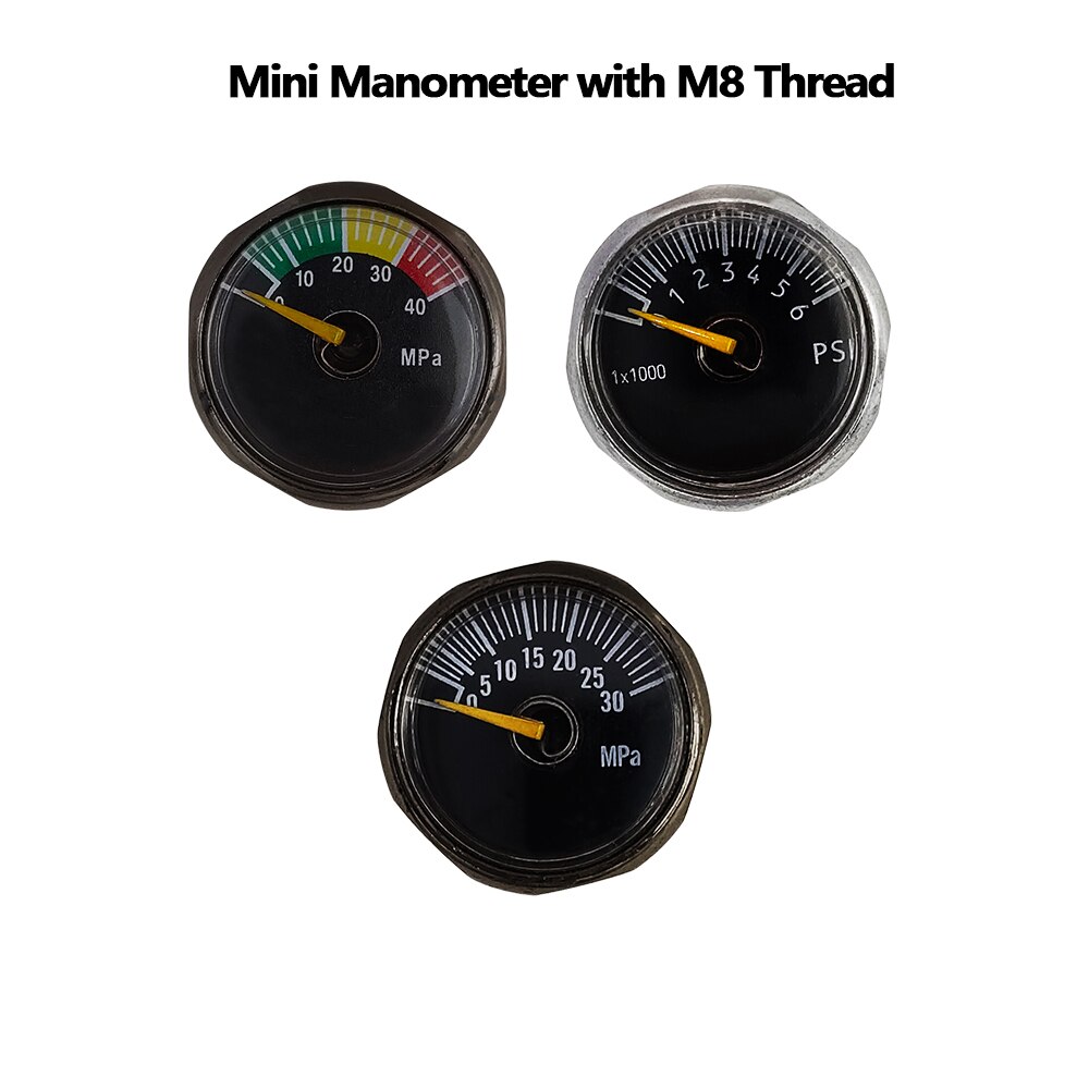 Airsoft Mini Micro M8 30Mpa/40Mpa For Cricket,0-6000PSI Dial Pressure Air Gauge Manometre Manometer High Pressure 25mm Diameter Airsoft Mini Micro M8 30Mpa/40Mpa For Cricket,0-6000PSI Dial Pressure Air Gauge Manometre Manometer High Pressure 25mm Diameter
