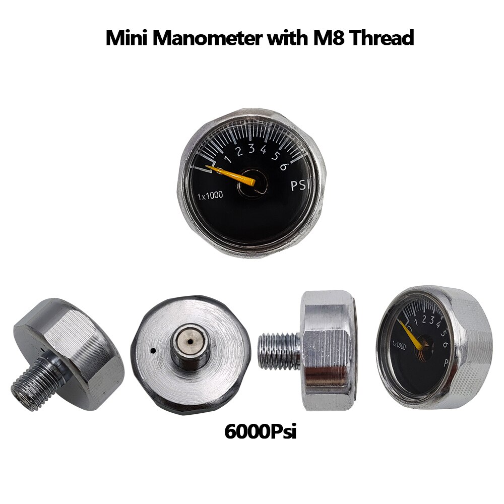 Airsoft Mini Micro M8 30Mpa/40Mpa For Cricket,0-6000PSI Dial Pressure Air Gauge Manometre Manometer High Pressure 25mm Diameter Airsoft Mini Micro M8 30Mpa/40Mpa For Cricket,0-6000PSI Dial Pressure Air Gauge Manometre Manometer High Pressure 25mm Diameter