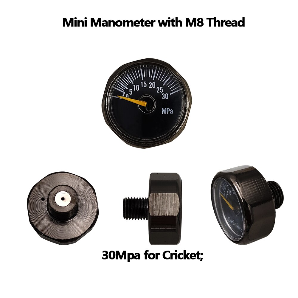 Airsoft Mini Micro M8 30Mpa/40Mpa For Cricket,0-6000PSI Dial Pressure Air Gauge Manometre Manometer High Pressure 25mm Diameter Airsoft Mini Micro M8 30Mpa/40Mpa For Cricket,0-6000PSI Dial Pressure Air Gauge Manometre Manometer High Pressure 25mm Diameter