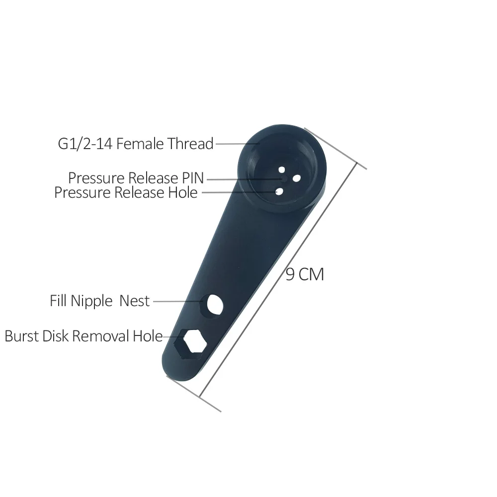 Paintball Regulator Valve Wrench Burst Disk Spanner For Release Residual Pressure Replace Anti-riot and Remove Regulator easily