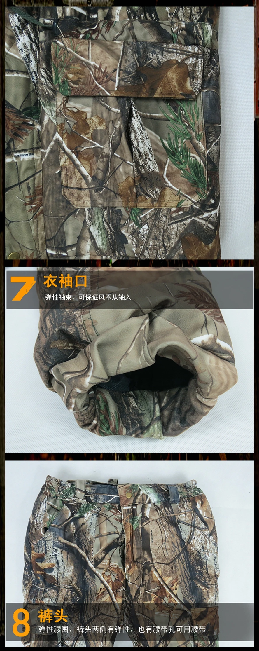 Winter Warm Hunting Clothes Thicken Bird Watching Fishing Cloth Outdoor Bionic Camo Ghillie Suit Sniper Hunting Camouflage Cloth