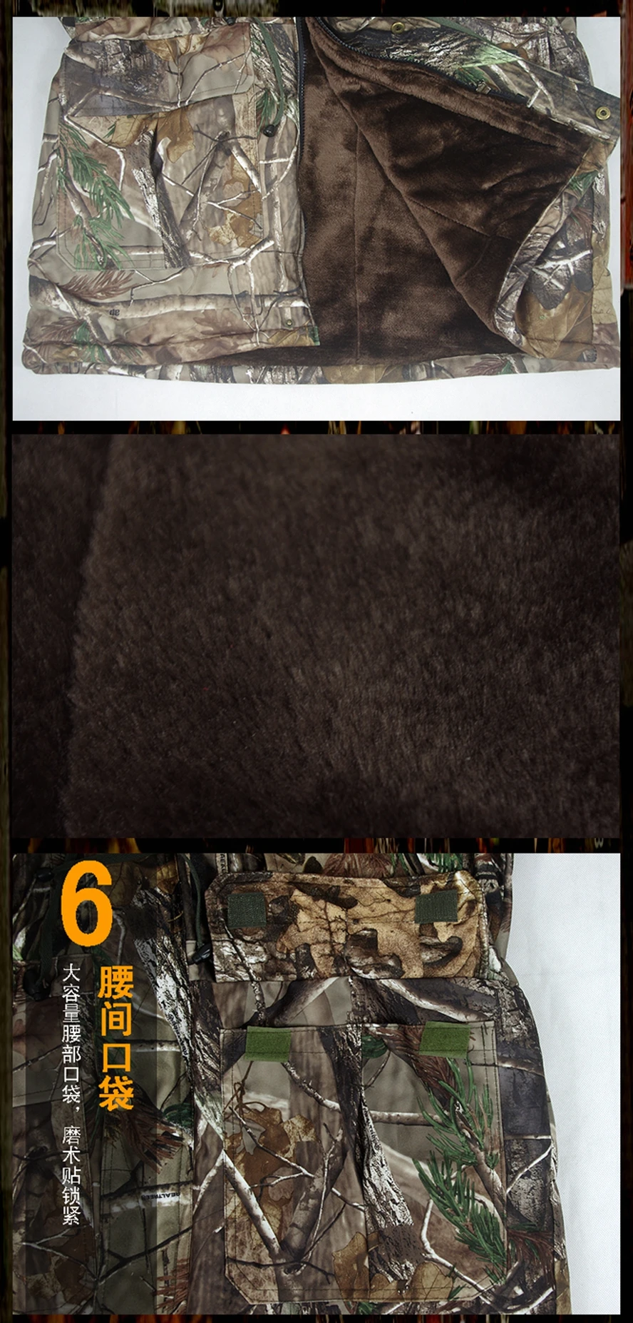 Winter Warm Hunting Clothes Thicken Bird Watching Fishing Cloth Outdoor Bionic Camo Ghillie Suit Sniper Hunting Camouflage Cloth