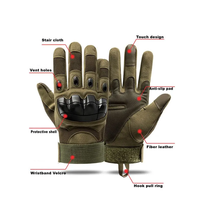 Winter Tactics Outdoors Camouflage Hunting Warm Non-Slip Fishing Gloves Waterproof Touch Screen Ski Camping Cycling Sport Gloves