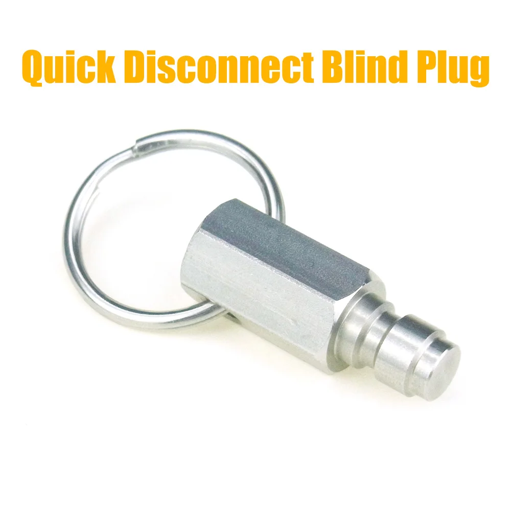 High Pressure 8MM Foster Quick Disconnect Male Female Adaptor Fill Nipple Blind Plug Thread 1/8NPT&1/8BSP&M10*1