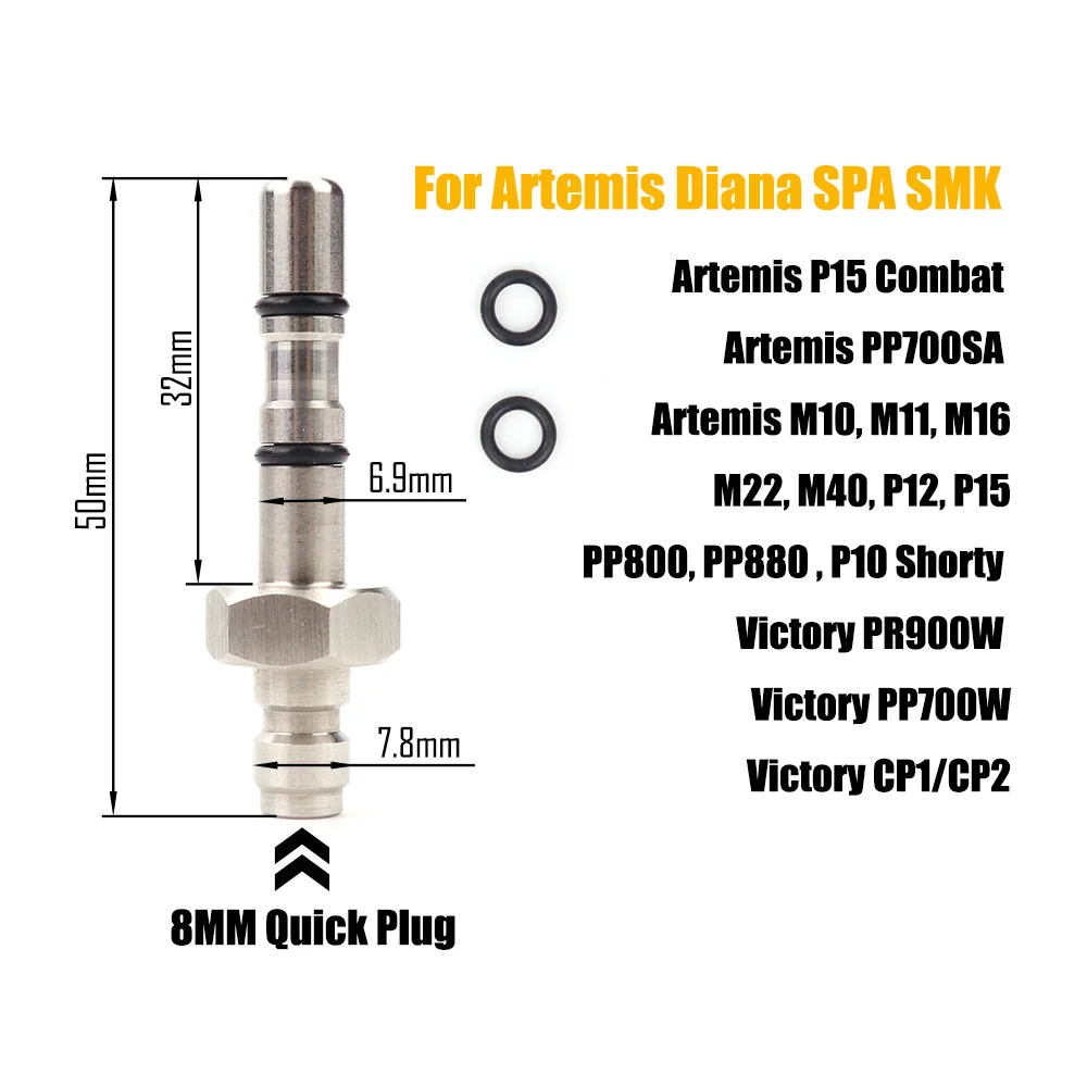 Air Fill Filling Probe For FX Hatsan,BSA,Webley,SMK Artemis,Cricket,WEIHRAUCH,Walther, PR900, Rotex R8 and RM8 Brocock